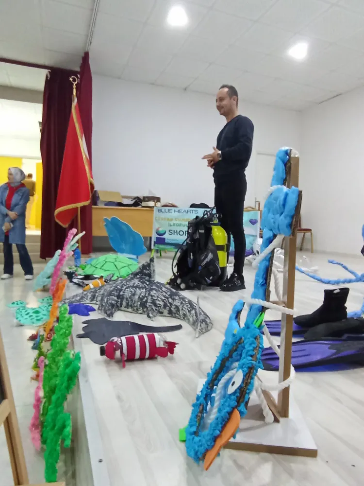 Cumhuriyet İlkokulu’nda “Balık Adam ile Söyleşiler” Etkinliği