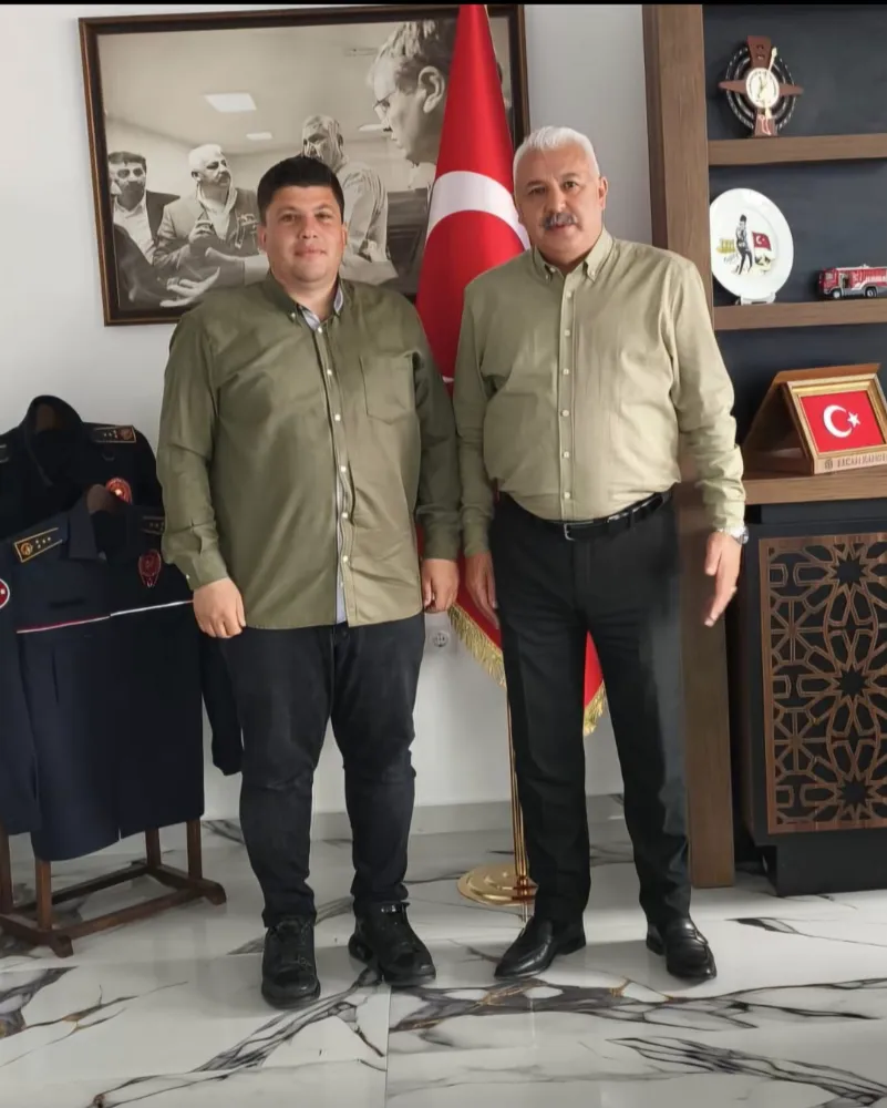 Adana Batmanlılar Derneği Başkanı Abdurrahim Dursun’dan İtfaiye Dairesi Başkanı Ercan Kandemir’e Ziyaret