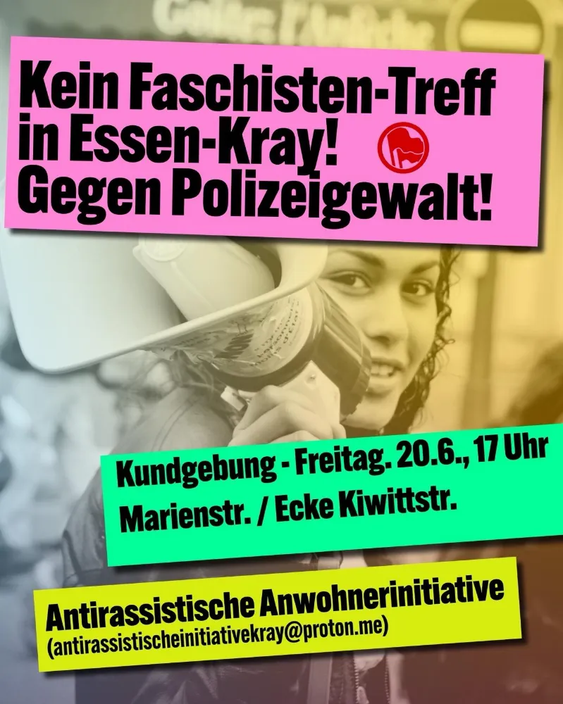 Essen-Kray’da Faşizme ve Polis Şiddetine Karşı Güçlü Tepki: “Şimdi Onun Sesiyiz!”