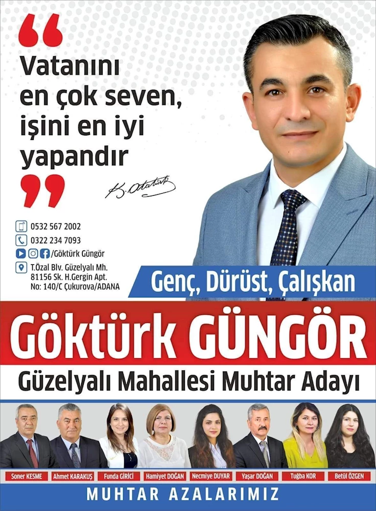 Seçilmesine Kesin Gözüyle Bakılan Güzelyalı Mahallesi Muhtar Adayı GÖKTÜRK GÜNGÖR.